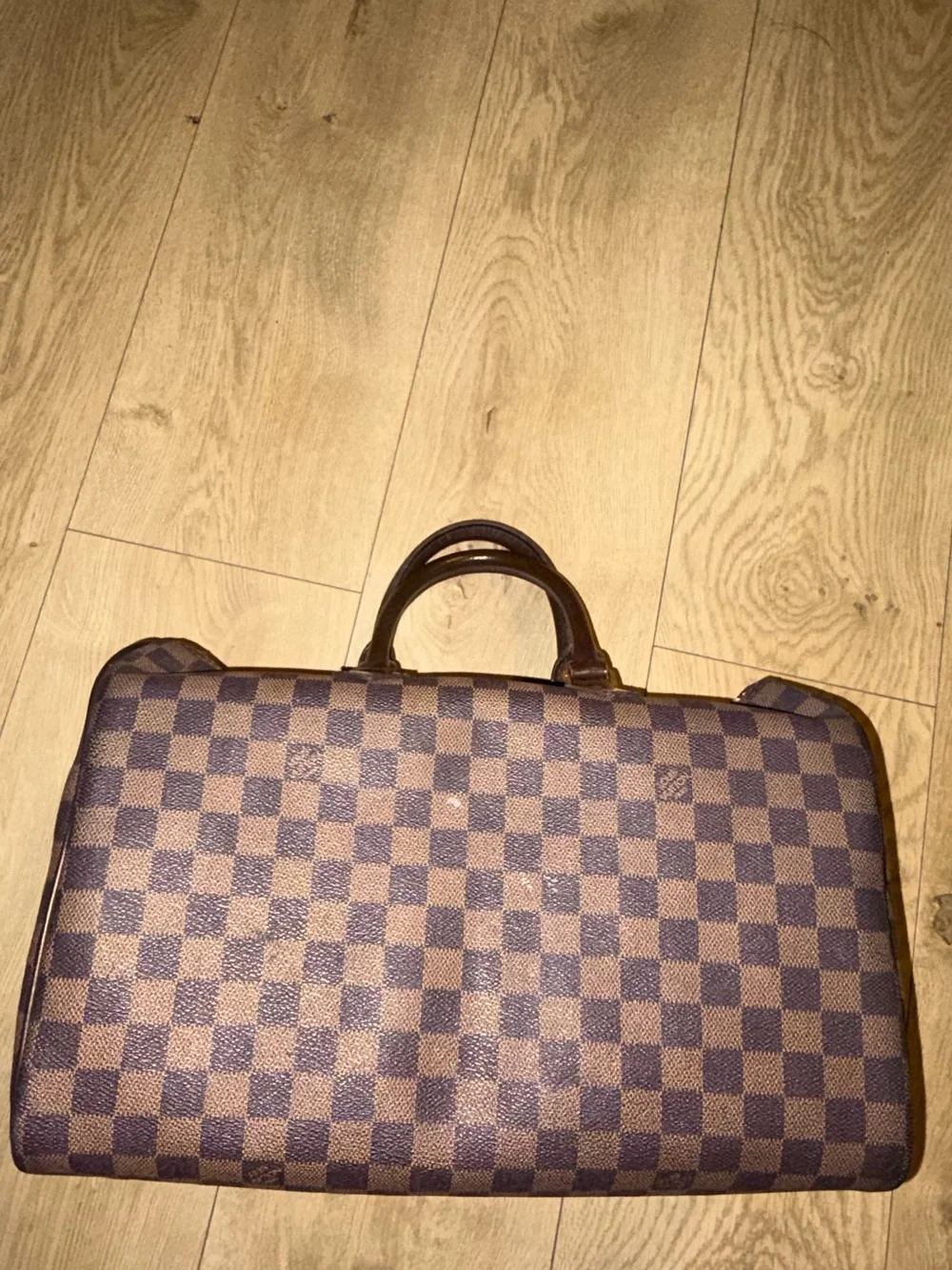 Classic Brown LV Checkerboard Handheld Bag